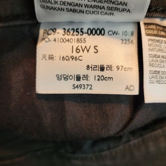 Levi's Jeans 16 W Skinny 711 Mid Rise Black Wash Stretch Denim Western Rodeo - Picture 6 of 11